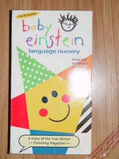 Baby Einstein: Language Nursery (VHS, 2002)