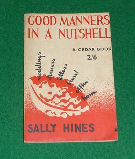 Newly listed GOOD MANNERS IN A NUTSHELL Vintage 1956