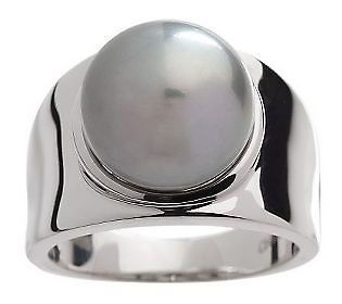 Honora Sterling Silver and Cultured Freshwater Pearl Band Ring