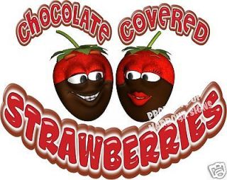 Chocolate Covered Strawberries Decal 14 Concession Food Truck Vinyl