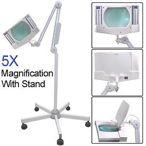 5X MAGNIFYING LAMP LIGHT MAGNIFIER W/ STAND SKIN FACIAL