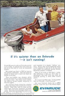 1963 EVINRUDE OUTBOARD MOTOR on Lone Star Boat AD