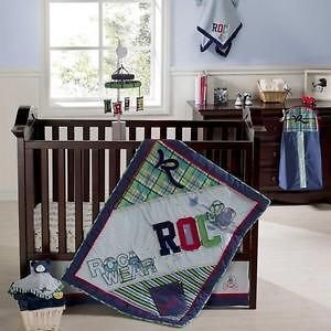 Roca Boy 9 Piece Baby Crib Bedding Set by Rocawear