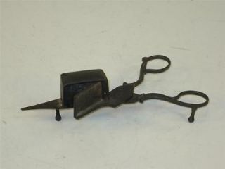 Antique Candle Wick Trimmer Scissors Made of Hand Forged Iron