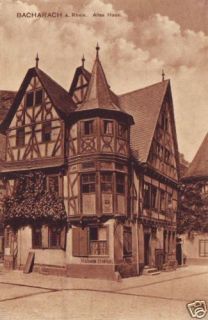 Germany postcard Bacharach Old houses (86289)