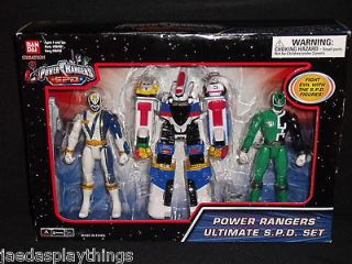 BanDai SPD Power Rangers Ultimate S.P.D. Set + Box FREE US Shipping