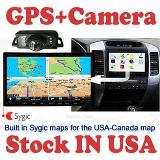 Backup Camera 7 HD PIP Car GPS Stereo DVD Player Radio iPod Bluetooth