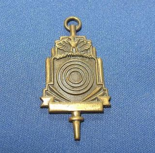 Vintage Balfour Shooting Medal Natl Eagle Target Award Bronzetone