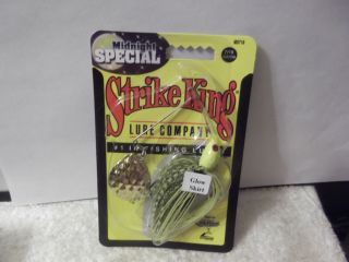 Strike king 7/16th oz spinnerbait midnight special Chart shinner/gold