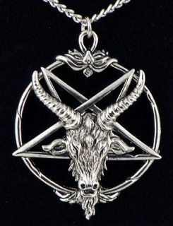Baphomet Necklace Black Metal Dimmu Borgir Cradle Filth Pentagram