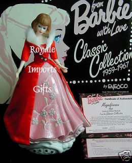 Barbie Enesco Magnificience Porcelain Figurine Doll Music Box 143111