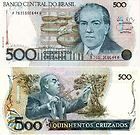 Banco Central Do Brasil 500 Cruzados Villa Lobos