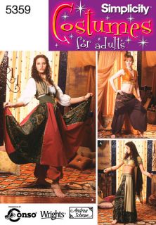 Belly Dance I Dream of Jeannie sz 6 to 20 Simplicity Costume Pattern