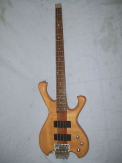 Bass Guitar, headless, 4 string, Maple wood body