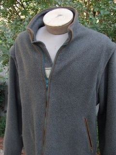 Beretta Sport Olive Green Fleece Jacket Vest Zip Sleeves XL