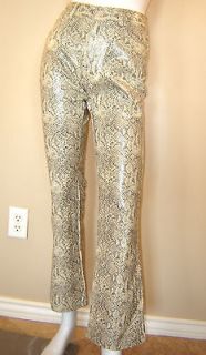 NWOT  Womens Faux leather, pleather, snake skin, animal print, pants