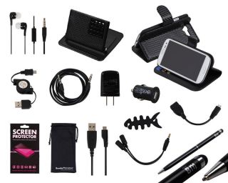 Bundle Monster 15in1 Case, Charger, Cable Accessories for Samsung