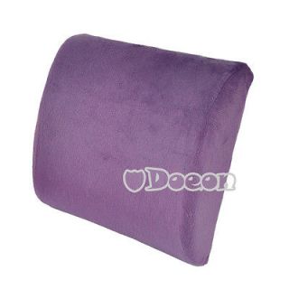 DN00 Memory Foam Lumbar Back Support Cushion Pillow Solid Color