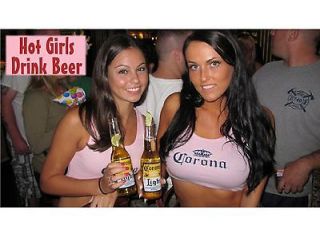 Corona Beer Party Girls In Pink Refrigerator / Tool Box Magnet