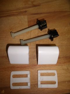 Black or White toilet seat hinges, hinge set kit. Replacement parts