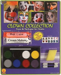 Clown Collection Costume Makeup Kit   Clown Costume Accessories
