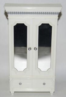 Barbie Doll MIRRORED ACCENTED ARMOIRE Dollhouse FURNITURE