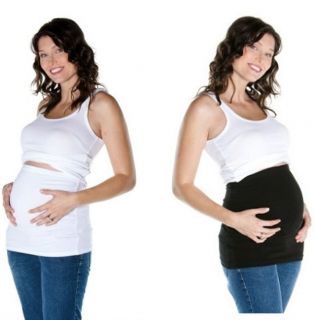 NEW 2PK Black & White Pregnancy Belly Band by Baby Be Mine Maternity