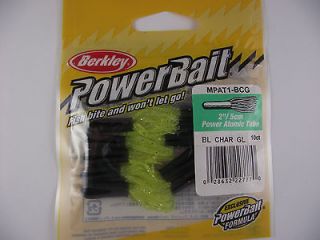 Berkley Power Bait Power Atomic Tube 2/5cm Black Chartreuse Glow