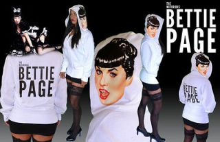 Bettie Page Clothing Licensed One of a Kind Hoodie. The Notorious