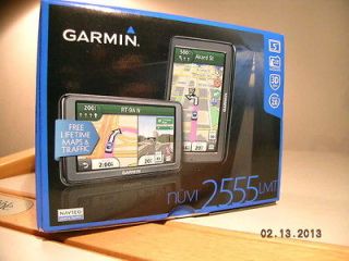 GARMIN NUVI 2555LMT 5 GPS w/LIFETIME MAP UPDATES, TRAFFIC UPDATES