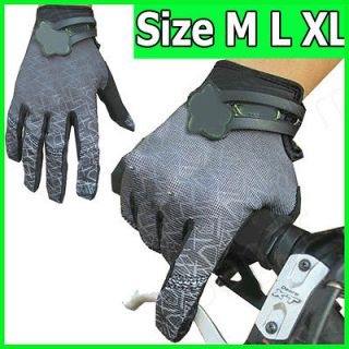 Cycling Dirt Bike Bicycle Sports BMX Full Finger Gloves M L XL