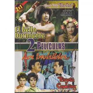 El Bello Durmiente / Los Invisibles DVD NEW 2 Pk Tin Tan Viruta Y