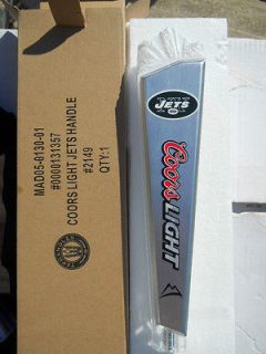 COORS LIGHT NY JETS BEER TAP HANDLE NEW YORK NFL FOOTBALL MINT IN BOX