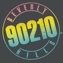 Beverly Hills 90210 Fox TV Show Color Blend Logo Licensed Tee Shirt