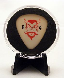 ZZ Top Billy Gibbons Devil Guitar Pick With MADE IN USA Display Case