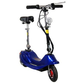 Folding Scooter Easy Assemble Rechargeable Electric Bike Scooter Blue