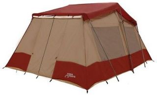 Trek Tents 240 Three Room Nylon Taffeta 10 Person Cabin 10 x 16 Tent