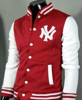 Mens NY Varsity Slim Top Design Baseball Jackets Coats Tops 966 US XS