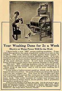 1916 Ad Washing Dry Machine Clothes Cleaning Household   ORIGINAL