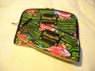 Betsey Johnson Loaf Cosmetic Bag Lacey Skulls Pink Travel Betseyville