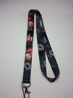 Black Betty Boop Neck Lanyard Disney pins id badge card ID holder