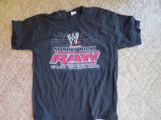 2007 Monday Night WWE Raw Tee Shirt, Grand Rapids Michigan Size XL