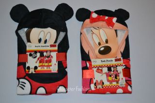 MOUSE MINNIE MOUSE TOWEL Hooded Poncho BABY TODDLER DISNEY Bath Pool