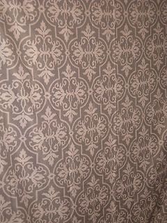 Light Dark Gray DAMASK Geometric Print Shower Curtain