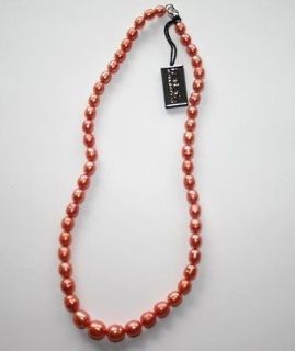 HONORA Coral Peach FW Cultured  Ring  Pearl Necklace NWT D13DB