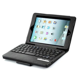 Bluetooth Keyboard Case iPad Mini QWERTY Detachable Keyboard Flip