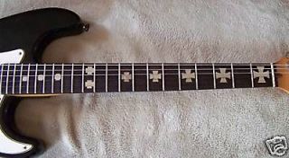 Guitar Fretboard Decals Dot Markers Iron Cross decals