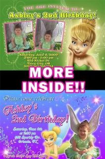Personalized Custom TINKERBELL BIRTHDAY Invitations Thank You Cards