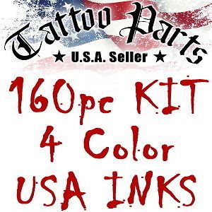 Tattoo Machine Kit Gun Starter Supplies Set Equipment USA Inks