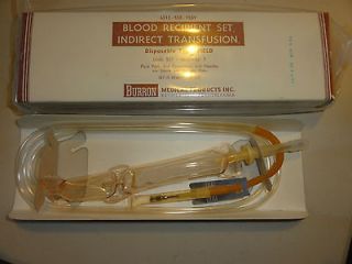 VINTAGE DIRECT BLOOD TRANSFUSION KIT sealed & unused 1960s weird